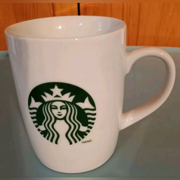 Starbucks Iconic White with Green Siren Mermaid Logo 11 oz Mug - Picture 2 of 7